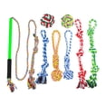 thumbnail image 2 of lionlar 8Pcs Pole Toy Dog Teaser Pet Teasing Pole for Small Medium Large Dogs Multicolor S, 2 of 9