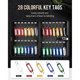 thumbnail image 5 of Key Cabinet with Combination Lock Wall-Mounted Key Storage Box with Resettable Combination Black Digital Security Box, 5 of 5