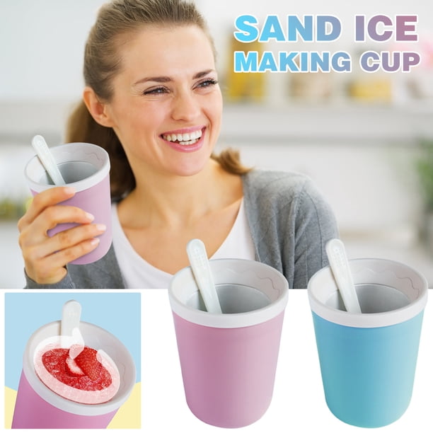 Taza de batido de enfriamiento rápido - 180 ml de gran capacidad, remover para preparar zumo de hielo, material PP resistente a la helada, vaso portátil