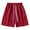 Red, variant on FRSASU Beach Shorts Men's Solid Color Casual Holiday Breathable Shorts with Pockets Yellow XL