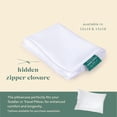 thumbnail image 2 of ComfyDown Pillowcase for Toddler & Travel Pillows, Breathable, 100% Cotton, 400-Thread Count, Zipper Closure - Made in USA - 13"x18", 2 of 6