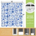 thumbnail image 5 of Blue Floral Shower Curtain Set Cute Daisy Girl Bathroom Curtain, Waterproof and Durable Polyester Fabric,Includes 12 Hooks, Modern Aesthetic Decor Colorful Flower Shower Curtain 72x72 inch, 5 of 6
