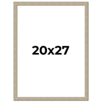 20x27 Frame Grey Solid Wood Picture Frame Width 1 Inches | Interior Frame Depth 0.5 Inches |