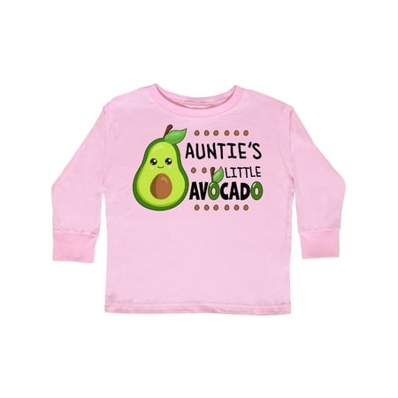 

Inktastic Auntie s Little Avocado with Cute Baby Avocado Gift Toddler Boy or Toddler Girl Long Sleeve T-Shirt