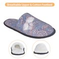 thumbnail image 3 of Slippers for Women, Paisley Pattern No.9087 Womens Slippers Fuzzy Winter House Shoes, Soft Anti-Skid Slippers Indoor and Outdoor, 3 of 5