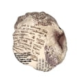 thumbnail image 2 of Kdxio Abstract Coffee Pattern With Letters Print Shower Cap for Women,Elastic and Reusable,Double Waterproof Layers Bathing Hat, 2 of 9