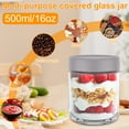 thumbnail image 6 of FUYGRCJ 4PCS Overnight Oats Jar, 16oz Overnight Oats Container with Sealed Lids, Clear Glass Fruit Yogurt Storage Containers, Airtight Seasoning Storage Jar, 6 of 7