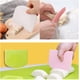 thumbnail image 3 of Raspador de masa de plástico con cuerno de pastelería, cortador de masa, raspador de masa de plástico de 3 piezas, espátulas de pan para cocina, pastelería, panqueques, 3 of 4