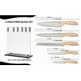 thumbnail image 3 of 6-Piece Kitchen Knife Set with Wood Grain Handles and Acrylic Stand – Seville Collection, 3 of 6