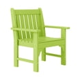 thumbnail image 2 of WestinTrends Malibu Outdoor Patio HDPE Adirondack Dining Arm Chair, Lime, 2 of 10