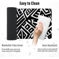 thumbnail image 6 of Gaming Mouse Pad with Stitched Edges, Abstract Line Art Mouse Pad, Extended XL Mousepad with Anti-Slip Base, Cool Large Mouse Pad for Desk, 31.5 x 11.8 in, Black, 6 of 6