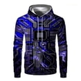 thumbnail image 3 of Sudadera con capucha con gráfico de chip electrónico para hombre, sudadera con estampado 3D de placa de circuito de CPU, sudadera divertida, sudaderas con capucha, ropa de calle, 3 of 4