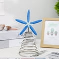 thumbnail image 3 of Dserfhy Starfish Christmas Tree Topper Resin Starfish Decoration with Spiral Wire Base Xmas Tree Decoration Starfish for Home Office Parties, 3 of 8