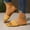 Yellow, variant on Flat Sandals for Women Summer Vacation Open Toe Slides Beach Slippers for Women Size 5-9