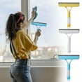 thumbnail image 3 of Dengmore 3 In 1 Window Cleaning Brush Window Squeegee Glass Scrubbers with Water Sprayer Household Cleaning Tool Cleaning Scraper for Window Kitchen Bathroom Dining Table, 3 of 3