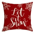 thumbnail image 3 of Xuniizn Christmas Pillow Covers 18x18 inch Xmas Decorations Soft Plush Faux Fur Wool Christmas Throw Pillow Cases Winter Holiday Decor for Sofa Living Room, 3 of 7