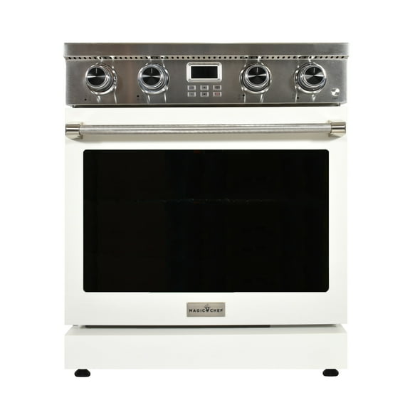 30" Electric Range w/ White Door