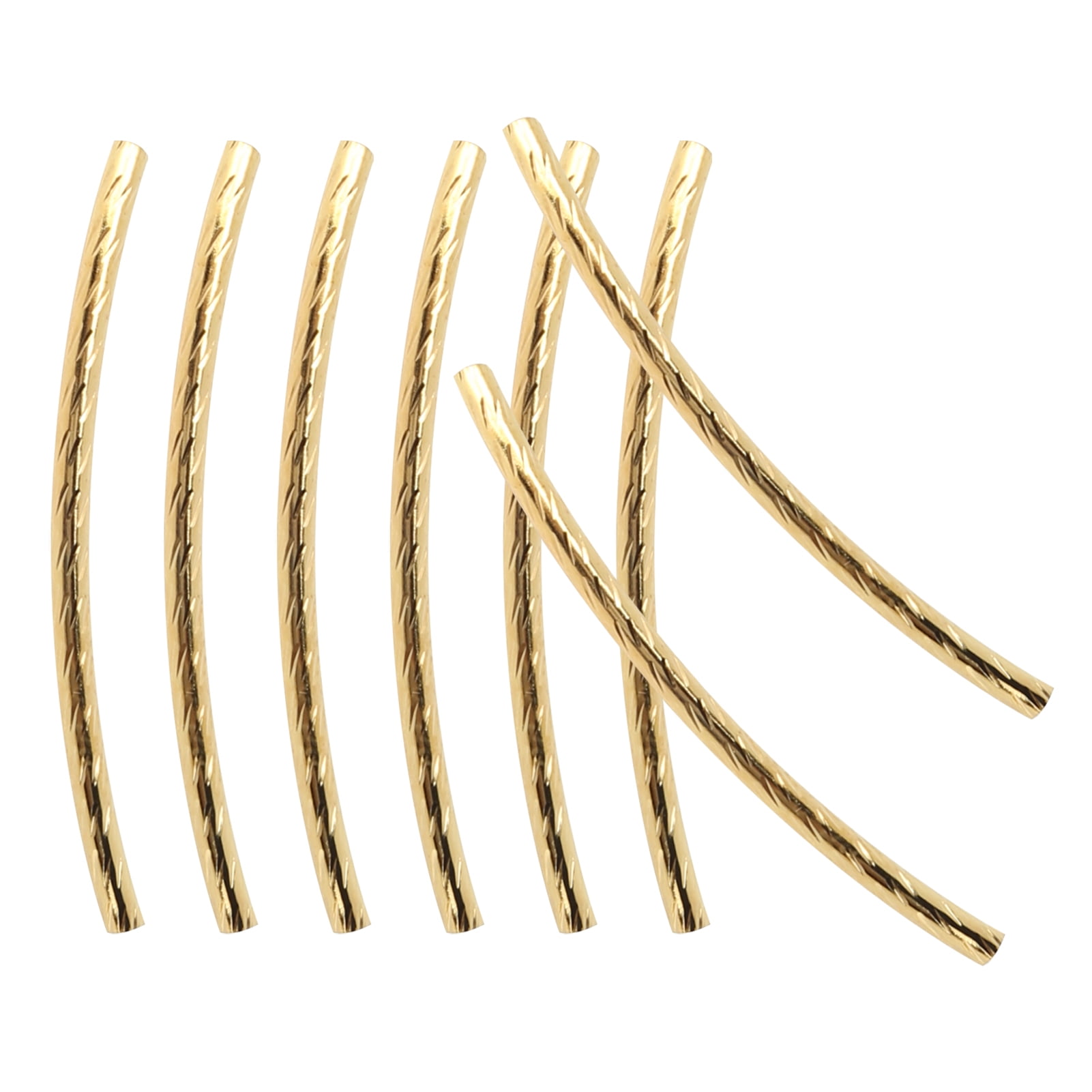 Curved Noodle Tube Beads, Curved Long Tube Beads Long Twist For