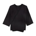 thumbnail image 1 of Alfani Womens Draped Cardigan Sweater, Purple, Plus Size, 0X, 1 of 1