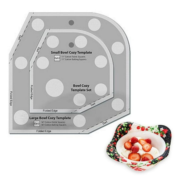 Bowl Cozy Template Lovely Flower Bowl Pattern Template With Instructions Bowl Wrap Cut on Fold Template for Sewing DIY Kitchen Art Craft presents