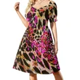 thumbnail image 2 of Vestido Vintage de manga corta con flores y Paisley vestido de verano ropa de mujer, 2 of 7