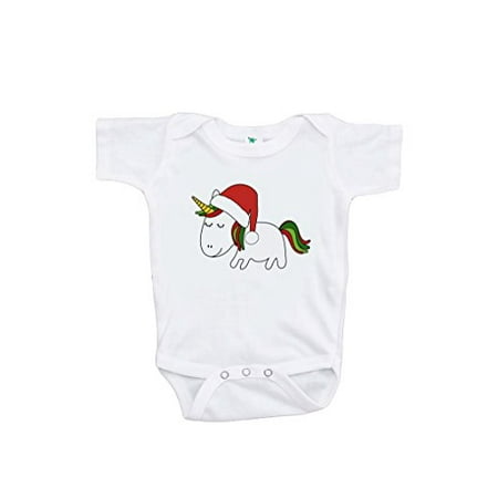 

7 ate 9 Apparel Girl s Christmas Unicorn Onepiece White