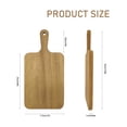 thumbnail image 7 of 5 Pack Acacia Wood Cutting Board Bulk Wooden Serving Tray Kitchen Chopping Boards with Handle for Laser Engrave (13.8 x 7 Inch), 7 of 7
