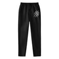 thumbnail image 4 of Awdenio Mens Pants Printed Wide Leg Drawstring Waist Loose Sweatpants with Pockets, 4 of 8