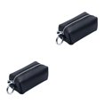 thumbnail image 4 of Sonducket Cartera de cuero para mujer, tarjeta de crédito, puerta, llaves, almacenamiento, viaje, escuela, llavero, monedero, organizador, Negro 2Conjunto, 4 of 6