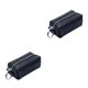 thumbnail image 3 of Guardurnaity Monedero de cuero para mujer, llavero, monedero con cremallera, suministros, negro Negro 2Conjunto, 3 of 6