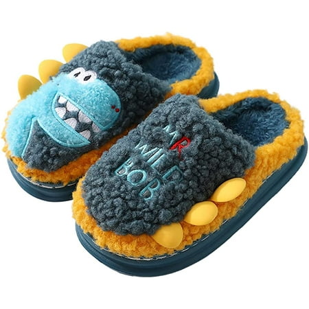 

PIKADINGNIS Cute Women Slippers Dinosaur Pattern Comfortable Warm House Slide Anti-Slip Outdoor Shoes