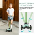 thumbnail image 6 of SPPTTY Kick Scooter with 3 LED Lighted Wheels and 3 Adjustable Height Handlebars ,Folding Kids Scooter with Lean-to-Steer & Widen Anti-Slip Deck for Boys/Girls Ages 2-12,Green, 6 of 7
