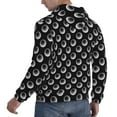 thumbnail image 6 of Wukai Golf Balls Print Men Hoodies Fleece Sweatshirts Long Sleeve Sweaters Pullover Fall Outfits Winter Clothes-Large, 6 of 7