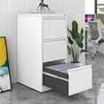 thumbnail image 3 of GloryStar Vertical Steel Filing Cabinet, 3 Drawer Lockable File Storage for Home Office, Fits Letter/Legal/A4/F4 Documents, 3 of 7