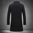 thumbnail image 3 of Abrigo clásico de lana para hombre, talla grande, cálido, de invierno, con una sola botonadura, largo, informal, ajustado, s202412241053, 3 of 4