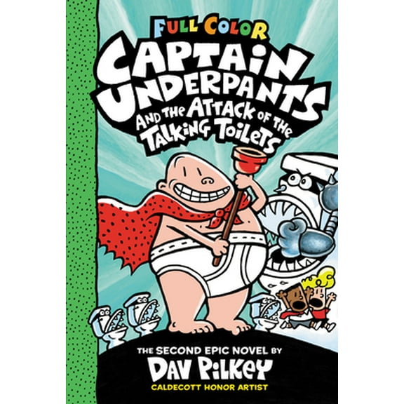 Pre-Owned Captain Underpants and the Attack of the Talking Toilets: Color Edition (Captain Underpants #2): Volume 2 (Hardcover) 0545599326 9780545599320