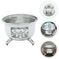 thumbnail image 3 of HLONK Réchaud de Camping Réchaud Gril Bbq Charbon Barbecue Gaz Butane Cuisson de Randonnée Brûleur Rond Petit Inoxydable Portable, 3 of 11
