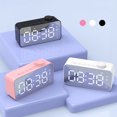thumbnail image 6 of XGFHYJEH Alarm Clock, Digital clocks, Atomic Clocks, Alarm Clock with Usb Charge Port, Small Bedside Tabletop Clock with Large LED Display & Wireless Bluetooth Speaker, 6 of 6