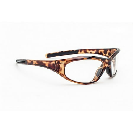 Radiation Safety Glasses Leaded Eyewear in Stylish Women's Tortoise Plastic Safety Wrap with High Quality Lead Lenses