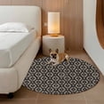 thumbnail image 3 of Abstract Contemporary, Round Area Rug 3.3 FT, Non Slip Small Entryway Kitchen Mat, Solid Minimalist Geometric Washable Soft Circular Rug Non-Shedding Door Mat for Bathroom Playroom Kids Room, 3 of 9