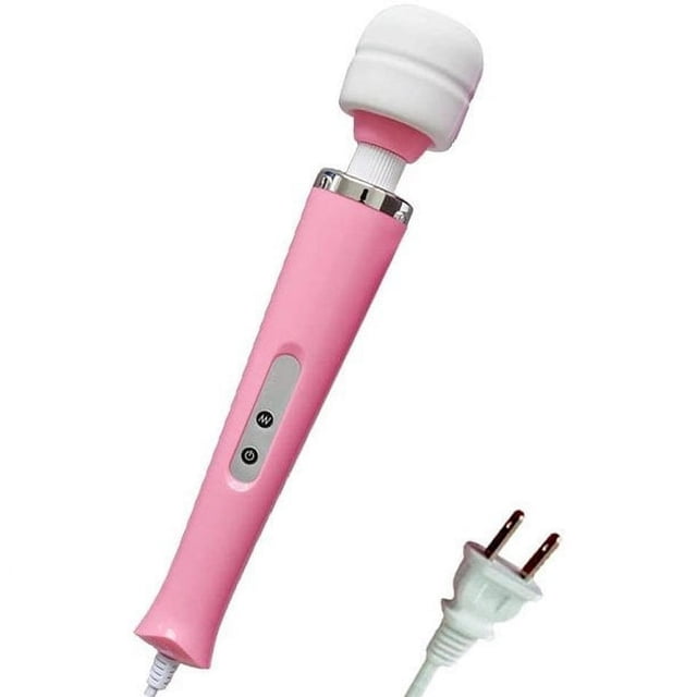 YOPTOP 10 Speeds Wired Powerful Handheld Electric Massager Strong Vibrations Personal Back Massage for Recovery Muscle Aches Body Pain (Purple),pink