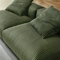 thumbnail image 3 of Solace2-Piece Modular Corduroy Upholstered Sofa in Fern, 3 of 8
