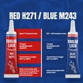 thumbnail image 4 of GH1200-6gx2 Pack Thread Lock Medium and Strong Strength for Nuts, Bolts, and Metals, Threadlocker Lock Tight & Seal Fasteners with Stable and Consistent Performance, 4 of 9