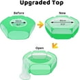 thumbnail image 3 of Small Animals Cage Tent Breathable & Transparent Pet Playpen Pop Open Outdoor/Indoor Exercise Fence Portable Yard Fence for Guinea Pig Rabbits Hamster Chillas Hedgehogs (Bla, 3 of 6
