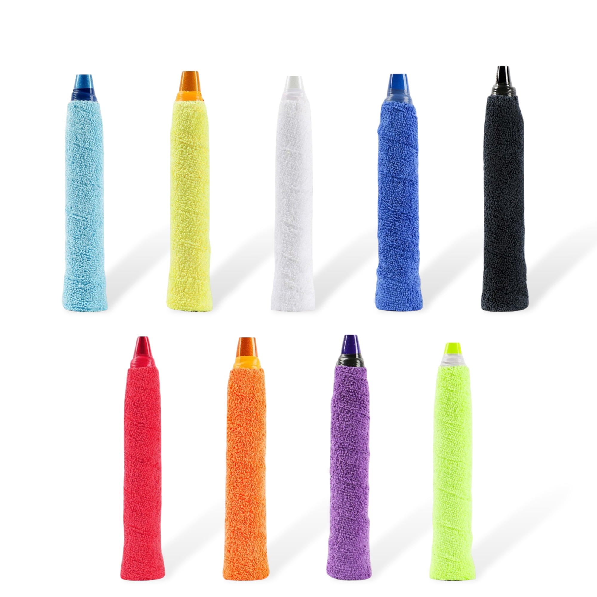 Unique Bargains 2 Pcs Tennis Racket Grip Tape Towel Tennis Overgrip Tape Blue
