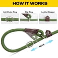 thumbnail image 4 of Slip Lead Fida, nailon duradero de 1,8 m x 1,3 cm, para perros grandes y medianos, 4 of 7