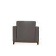 thumbnail image 5 of Michael Amini Brooklyn Walk Wood & Fabric Accent Chair in Gunmetal Gray, 5 of 6
