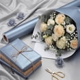 thumbnail image 4 of Blue Wrapping Paper Roll 17 In X 33 Ft Gray Blue Gift Wrapping Paper with Matte Pearly for Graduation DIY Crafts Weddings Birthdays Father's Day, 4 of 4