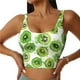 thumbnail image 1 of Fotbe Green Kiwi Sujetador Deportivo Largo sin Aros para Mujer con Almohadillas y Soporte Medio, Transpirable y Absorbente, Camiseta Tipo Chaleco o Tank Top-Large, 1 of 8