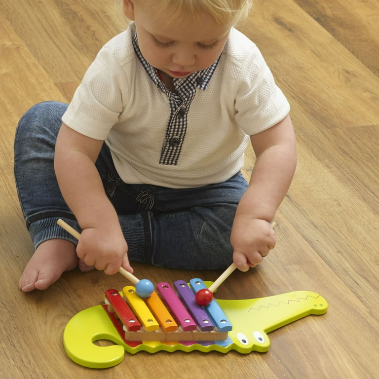 Orange Tree Toys: Xylophone: Crocodile - Wooden Musical Instrument